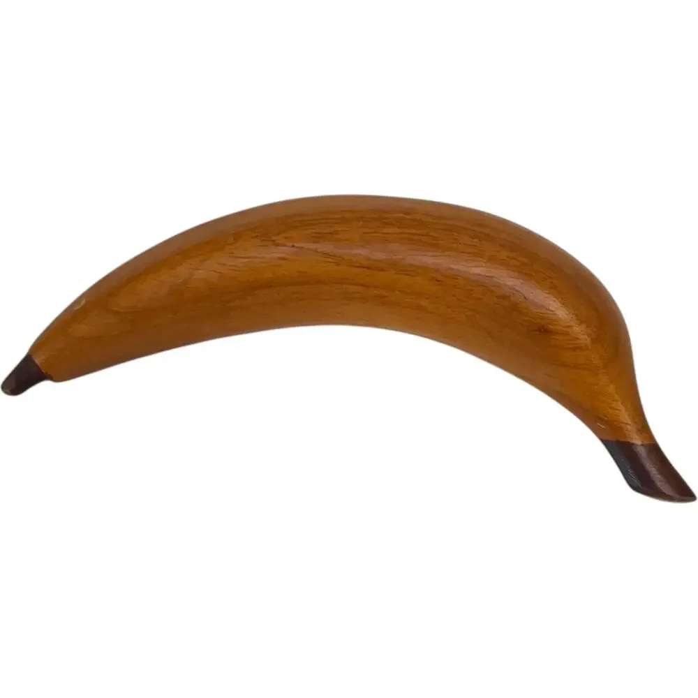 Vtg Lot 7 Retro MCM Wooden Fruit Veggie Hand Carved Mango Apple Banana Kitschy